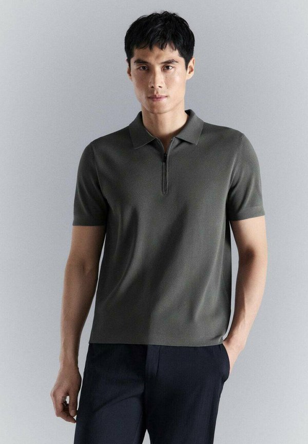 Mango Polo shirt - dark grey