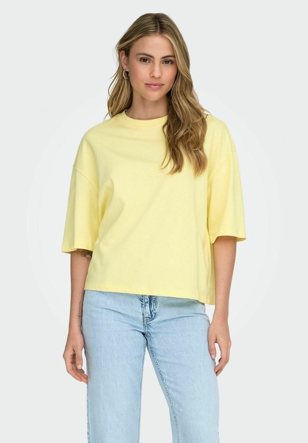 ONLY ONLLARA - Basic T-shirt - pastel yellow
