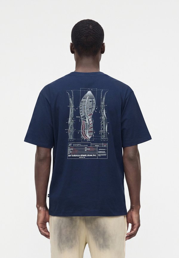 New Balance ARCHIVE - Print T-shirt - navy