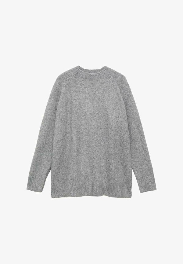 Mango ROUND-NECK - Jumper - grey