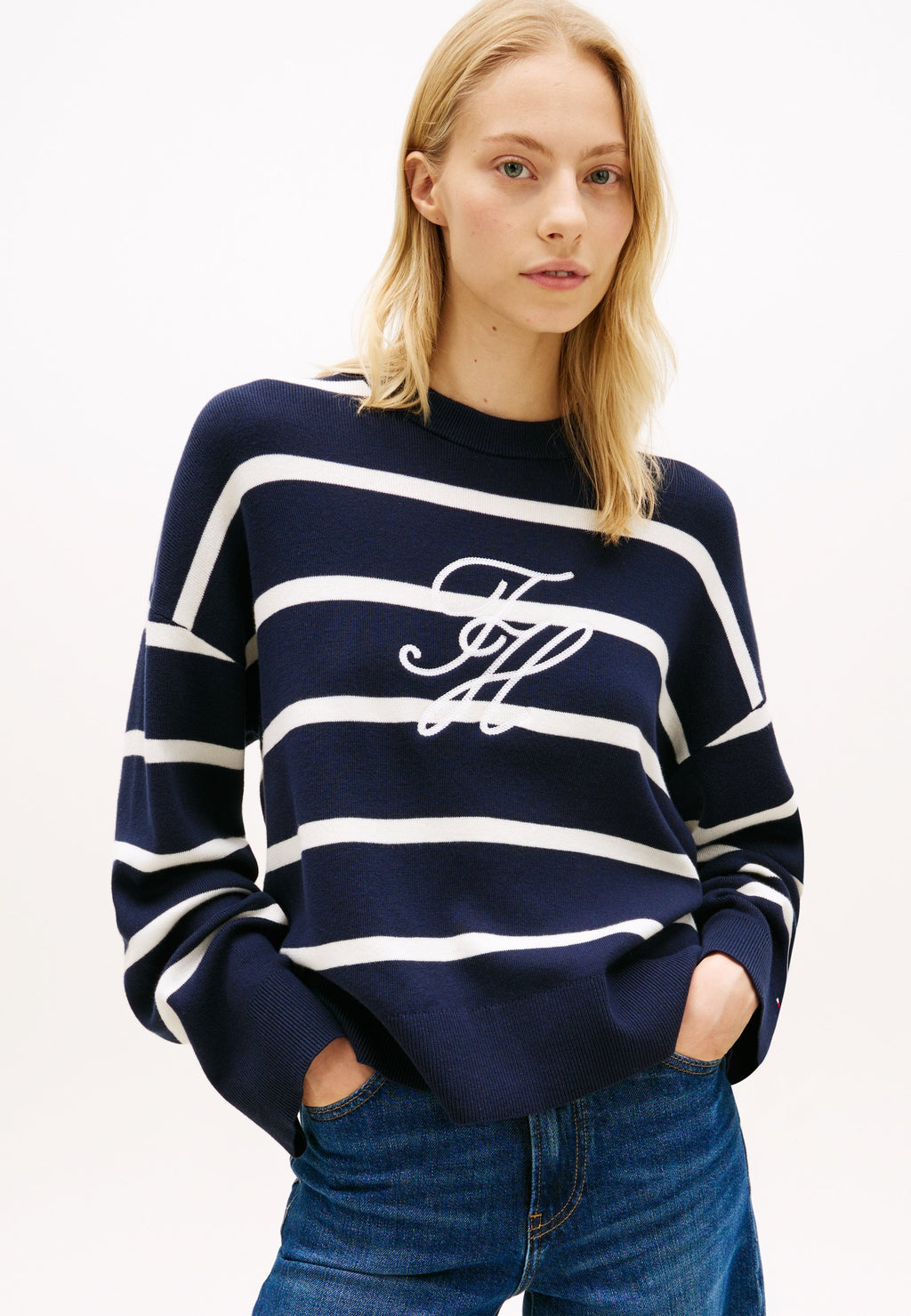 FULL NEEDLE GRAPHIC SWEATER - CO FULL NEEDLE Media 3