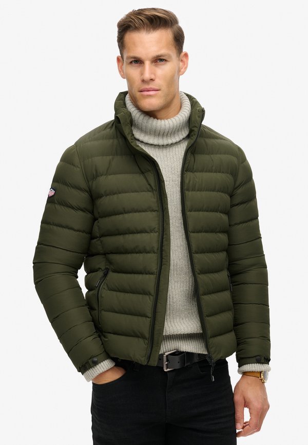 Superdry & Co FUJI PRINTED PADDED - Winter jacket - dark moss green