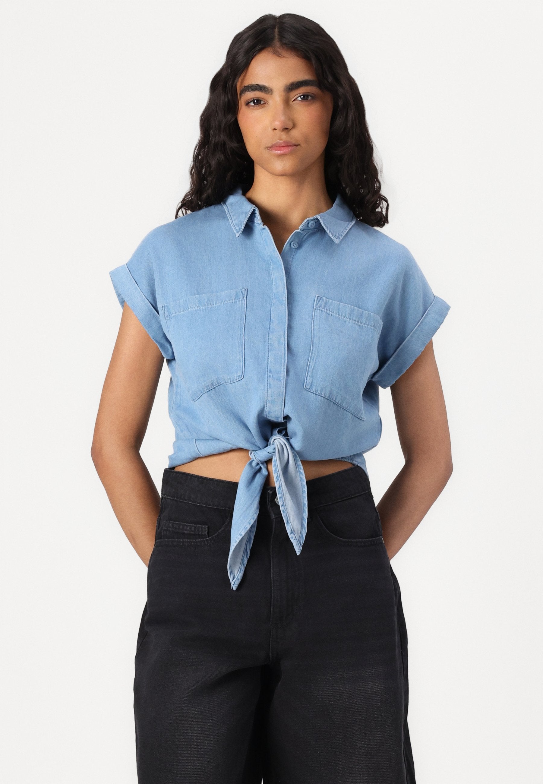 VILA VINEA TIE SHIRT