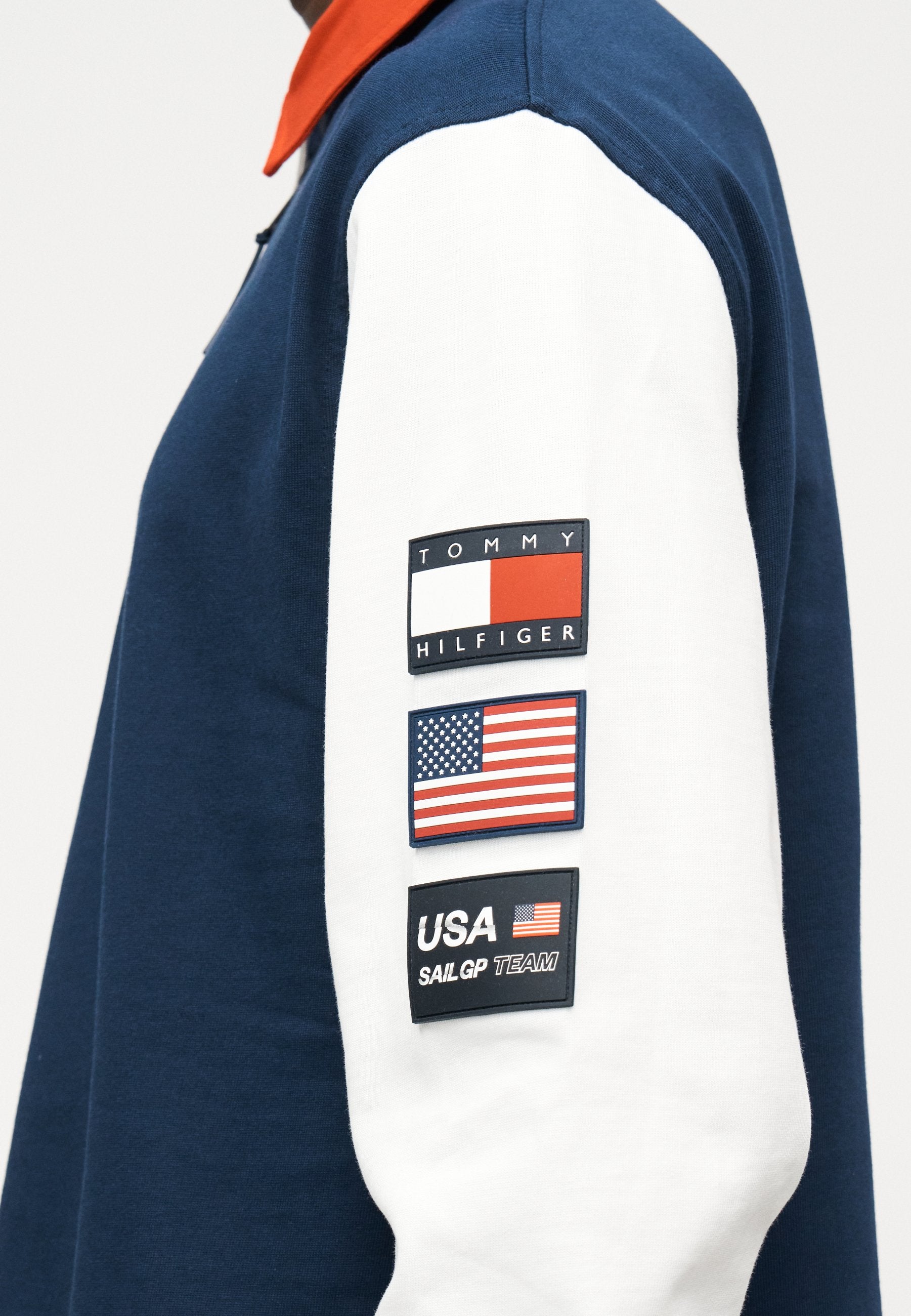 TOMMY X U.S. SAIL GP TEAM COLOUR-BLOCKED RELAXED RUGBY SHIRT Media 6