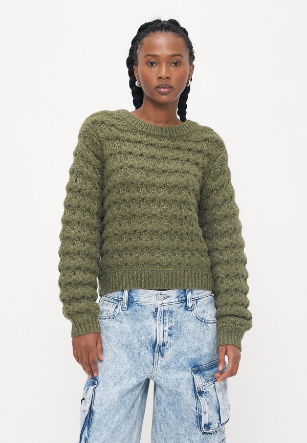 Vero Moda Petite VMLAURYN O NECK  - Jumper - grape leaf