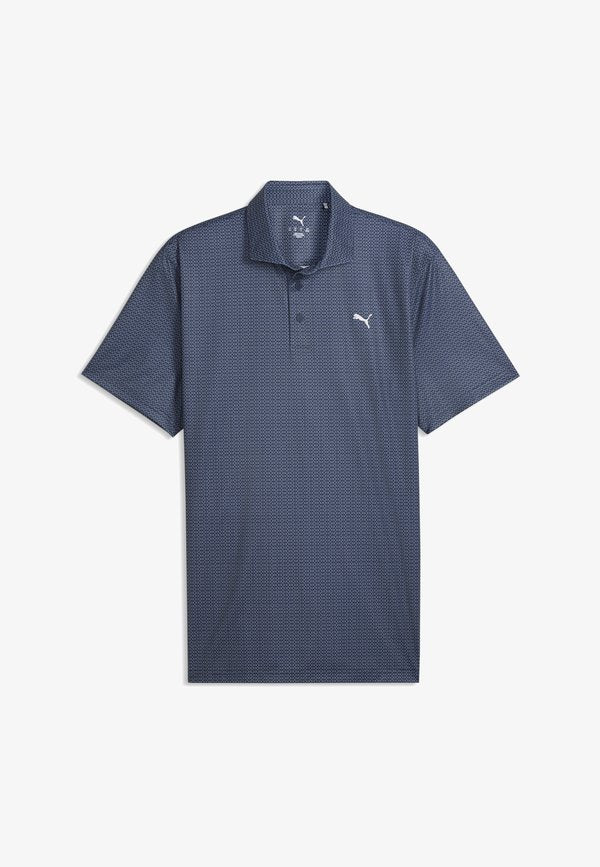 Puma PURE 3.0 GEO GOLFPOLO - Polo shirt - deep navy white glow