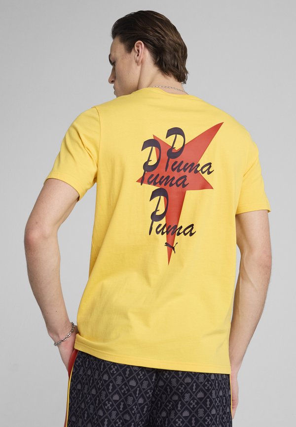 Puma TO UNITY GRAPHIC - Print T-shirt - sunny yellow