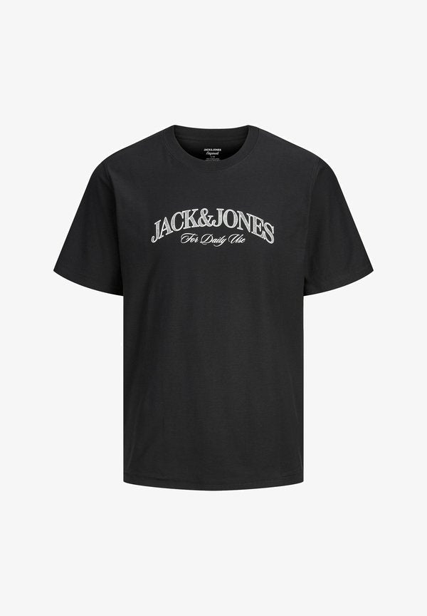 Jack & Jones Plus Size - Print T-shirt - black