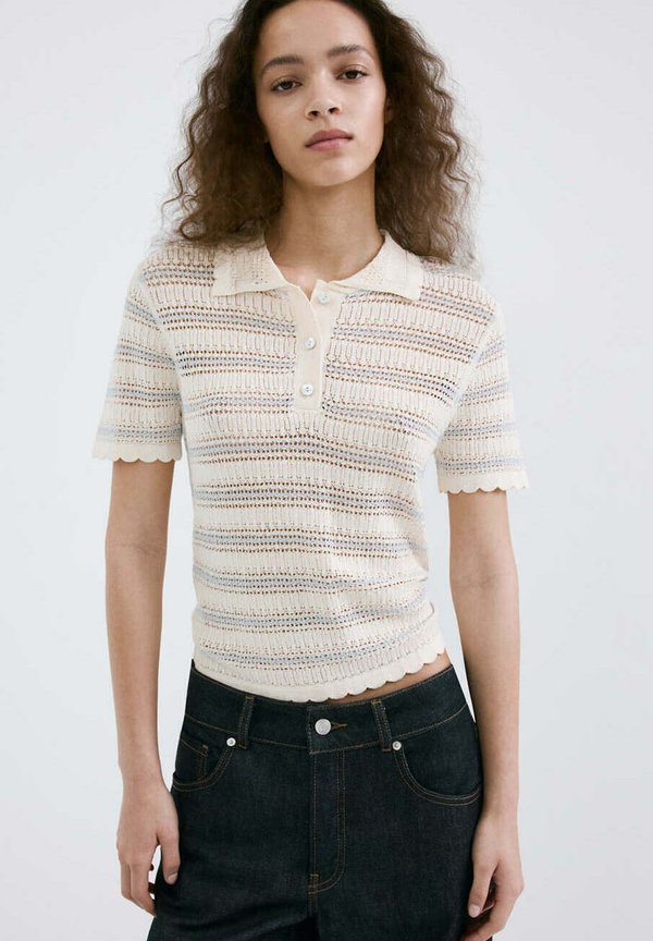 Mango ADULT - Polo shirt - ecru