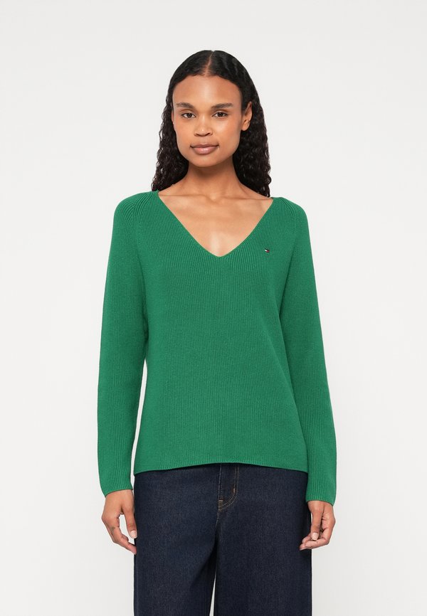 Tommy Hilfiger CARDI STITCH - Jumper - nouveau green