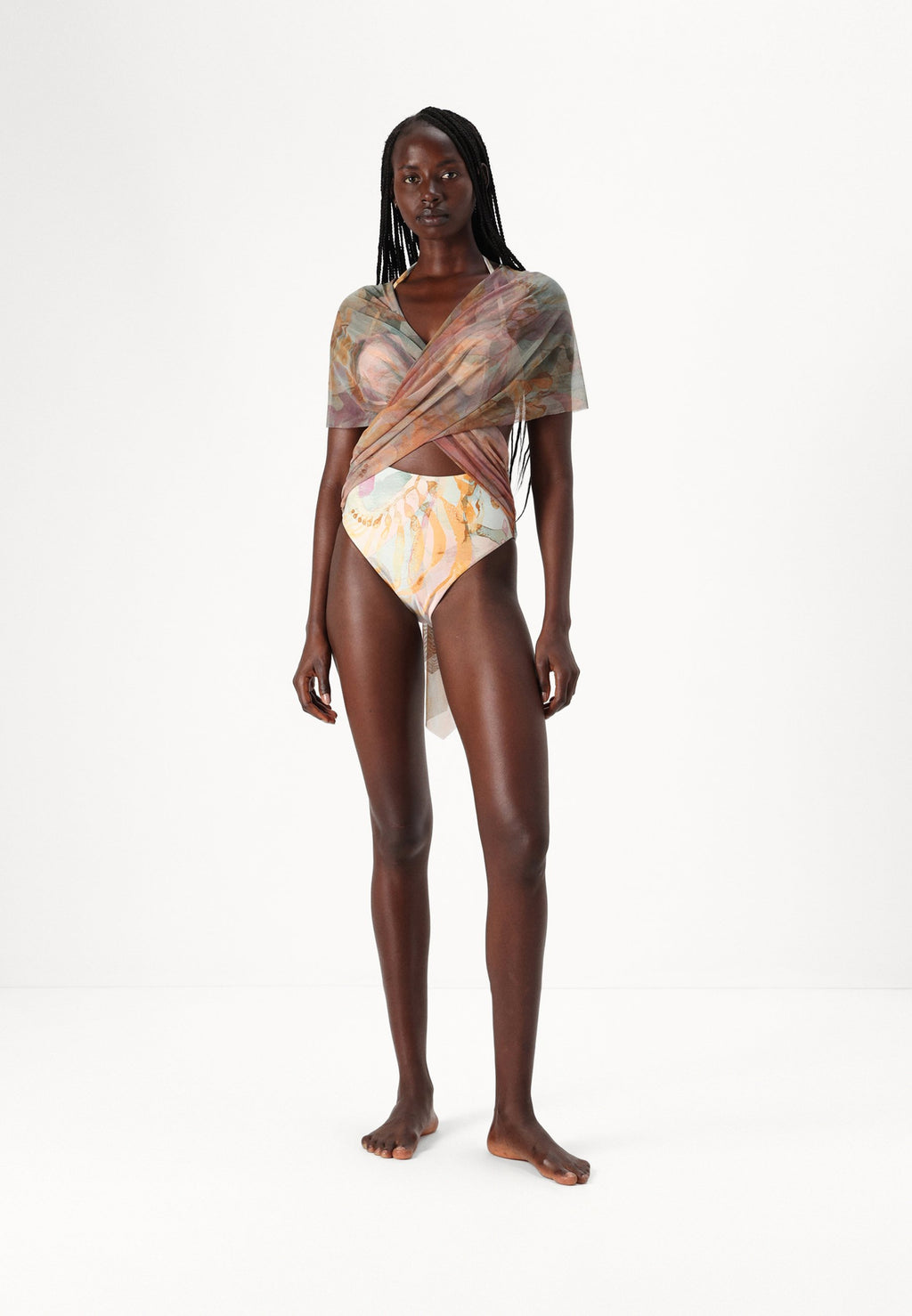 ANDREA IYAMAH ADI KAFTAN COVER-UP DRESS