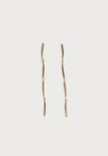 Calvin Klein ELONGATED DROPS - Earrings - gold-coloured