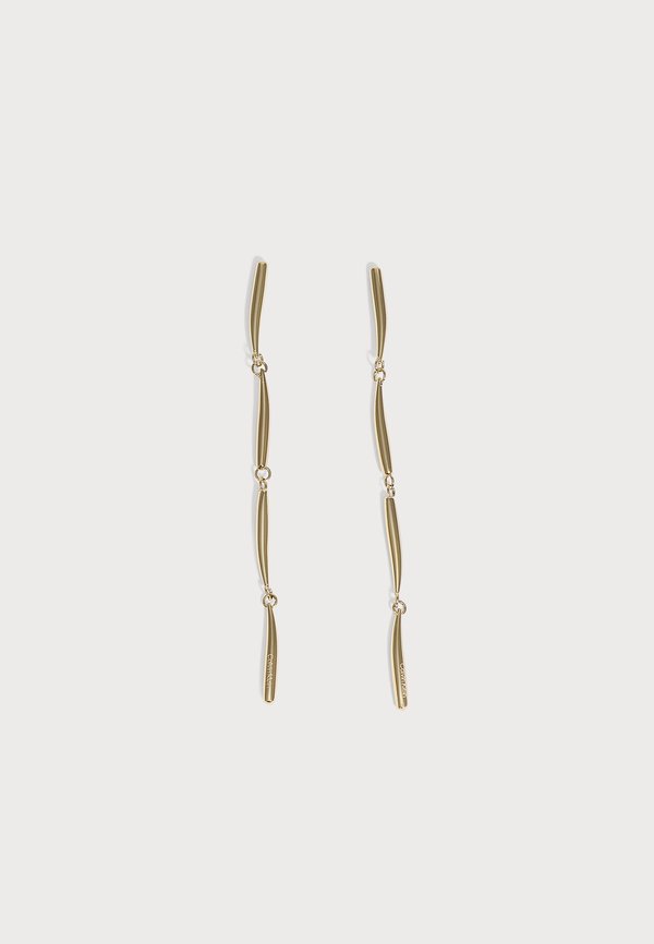 Calvin Klein ELONGATED DROPS - Earrings - gold-coloured