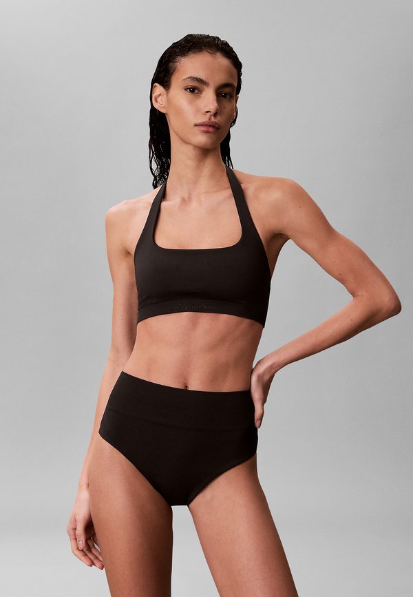 Calvin Klein Swimwear CALVIN KLEIN SWIMWEAR SHAPEWEAR BIKINI TOP - CK ICON - Bikini top - black