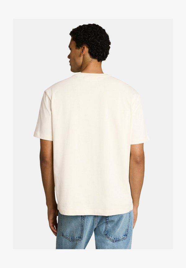 TOM TAILOR RELAXED PEANUTS PRINT MIX T-SHIRT - Print T-shirt - off white