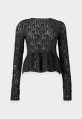 Vero Moda VMFLORA - Long sleeved top - black