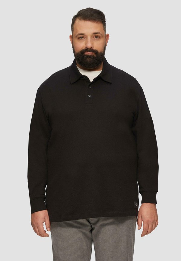 s.Oliver MIT LOGO PATCH - Polo shirt - schwarz