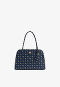 Guess PATSIE TOTE - Handbag - navy logo