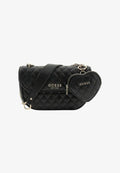 Guess ATABEY CONVERTIBLE XBODY FLAP - Cross body bag - black