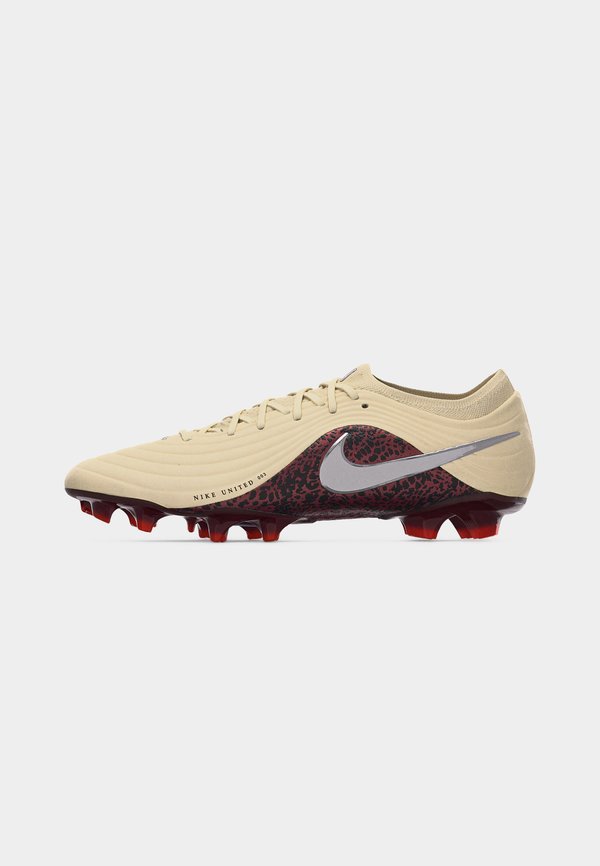 Nike Performance TIEMPO MAESTRO ELITE FG UNISEX - Firm-ground football boots - fossil/metallic silver-coloured/burgundy crush