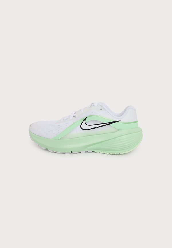 Nike Performance DOWNSHIFTER 14 - Road running shoes - white/white cucumber calm/illusion green/black