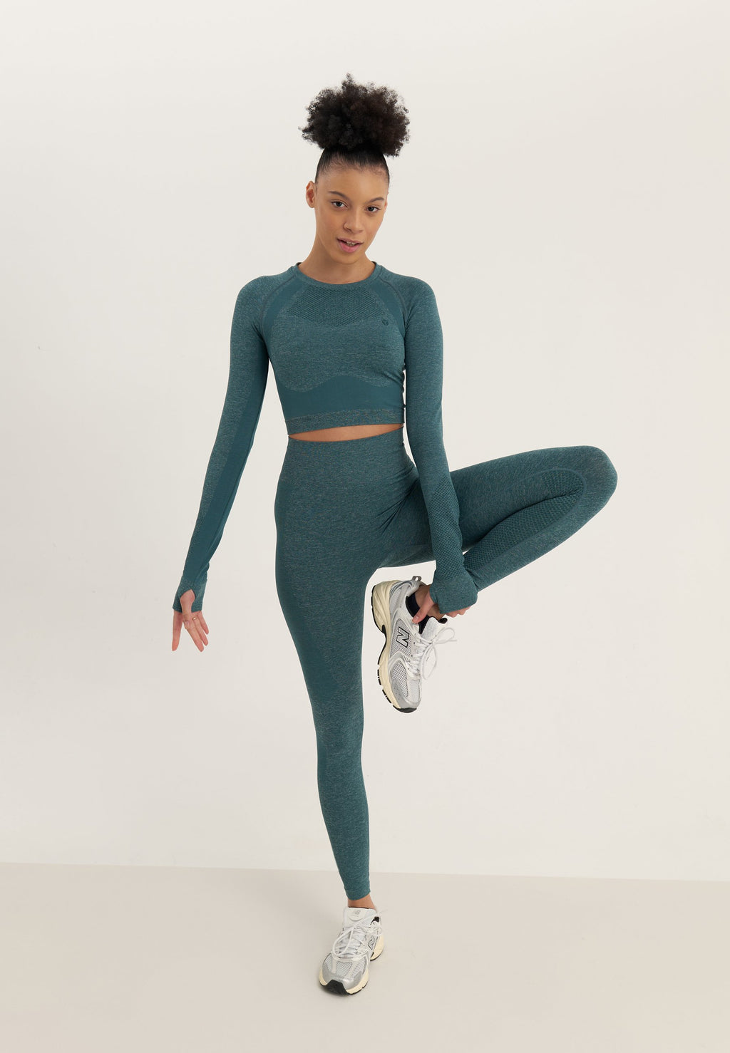 Even&Odd active 7/8 LENGTH HIGH RISE SEAMLESS LEGGINGS WITH CONTRAST PANEL