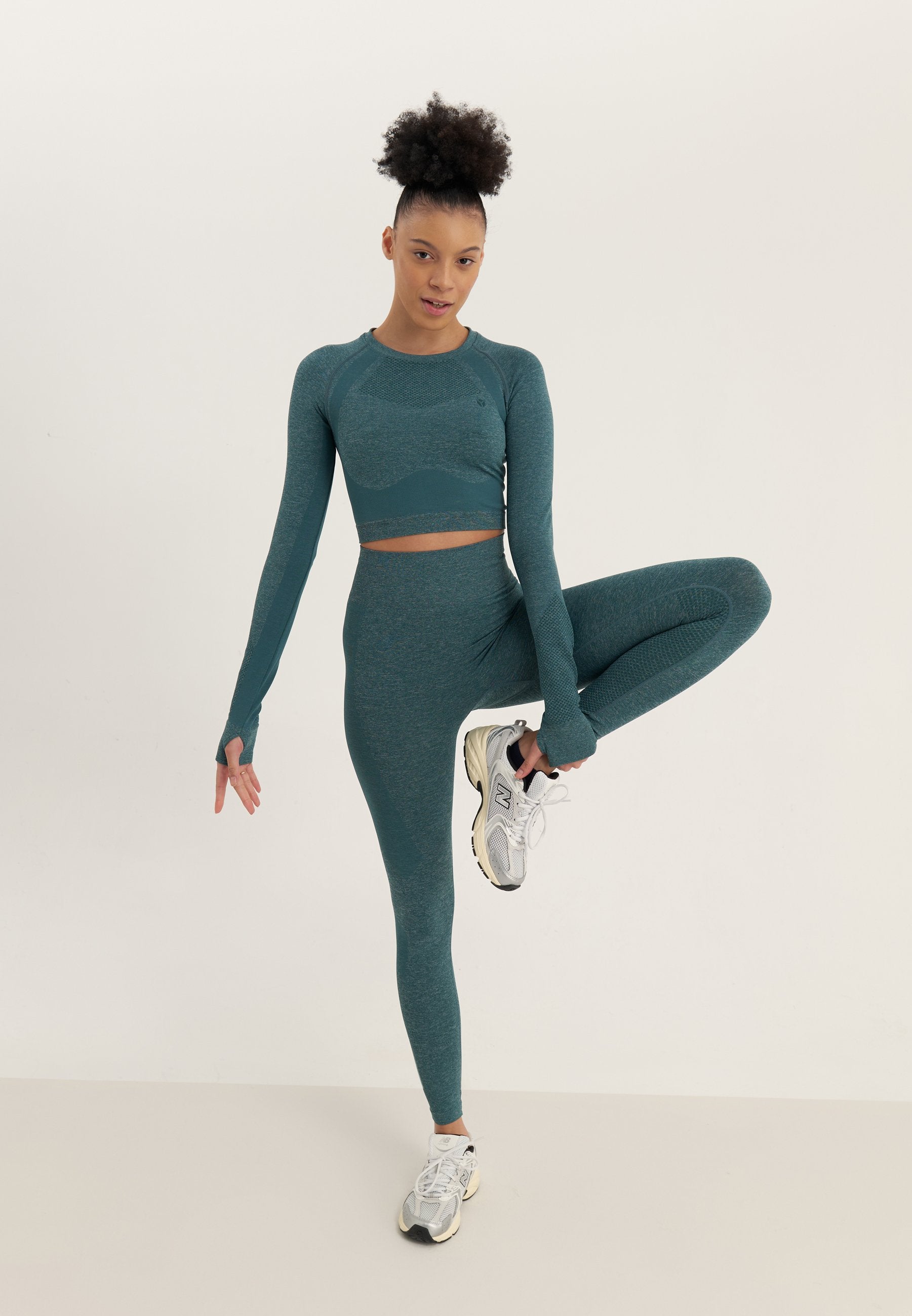 Even&Odd active 7/8 LENGTH HIGH RISE SEAMLESS LEGGINGS WITH CONTRAST PANEL