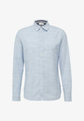 s.Oliver GEMUSTERTES MIT KENTKRAGEN - Shirt - royalblau