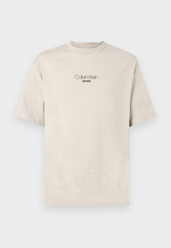 Calvin Klein Jeans GRAPHIC TEE - Print T-shirt - silvermoss