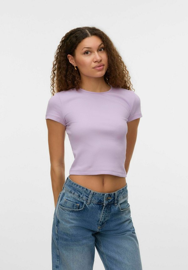 Vero Moda VMCHLOE SHORT - Basic T-shirt - orchid bloom