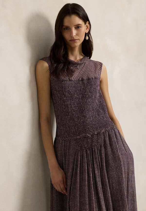 Polo Ralph Lauren WOVEN-DRESSESCRINKLE PRINTED DRESS