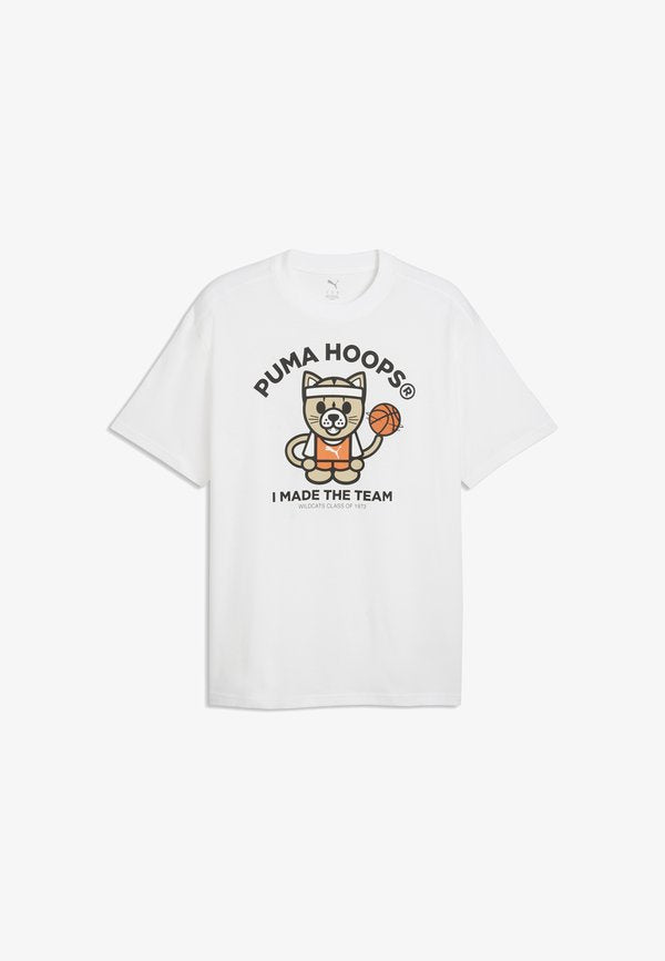 Puma JUNIOR VARSITY RELAXED T-SHIRT - Print T-shirt - white