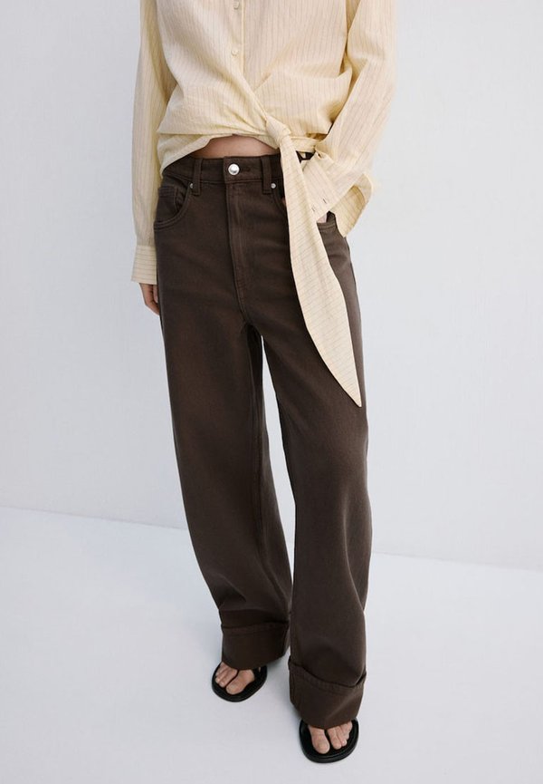 Mango Relaxed fit jeans - brown