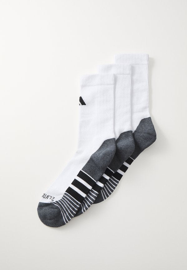 adidas Performance PERFORMANCE CLIMACOOL CUSHIONED CREW 3 PAIR PACK - Sports socks - white/black