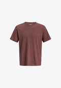 Jack & Jones JJEORGANIC MELANGE TEE SS O-NECK NOOS - Basic T-shirt - bitter chocolate