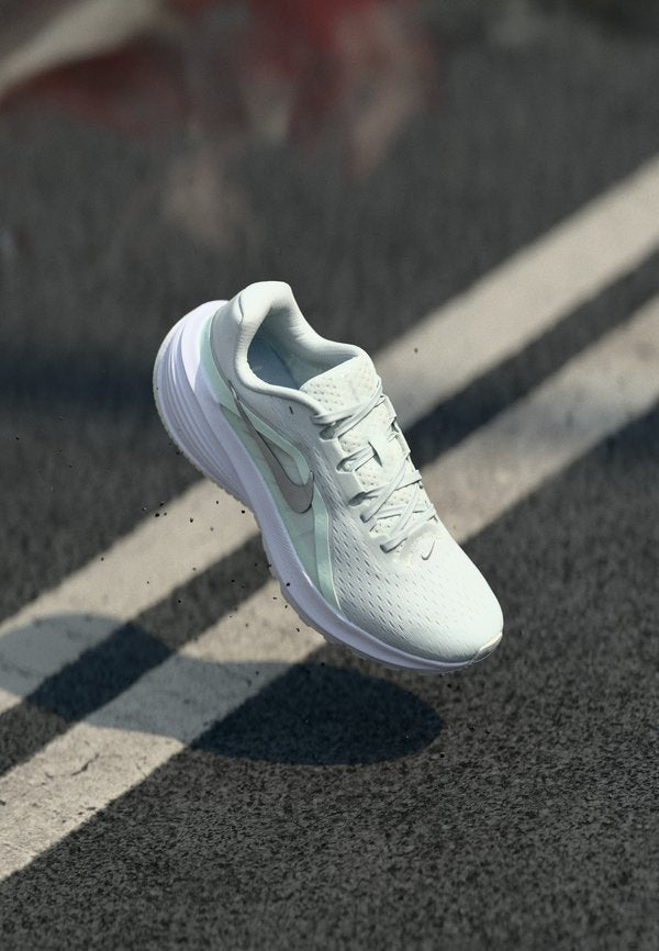 Nike Performance DOWNSHIFTER 14 - Road running shoes - off white/metallic silver-coloured/barely green/white/sea glass