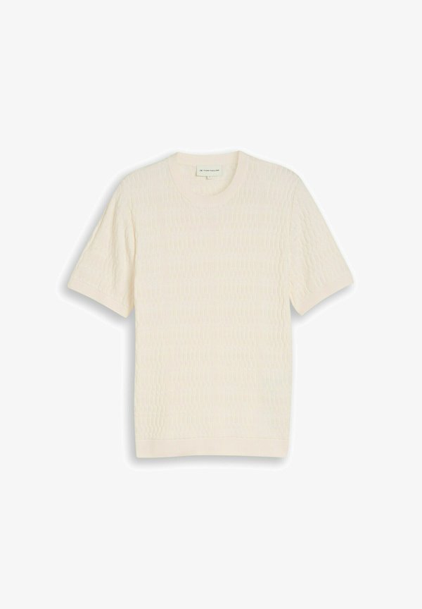 TOM TAILOR Basic T-shirt - gardenia white