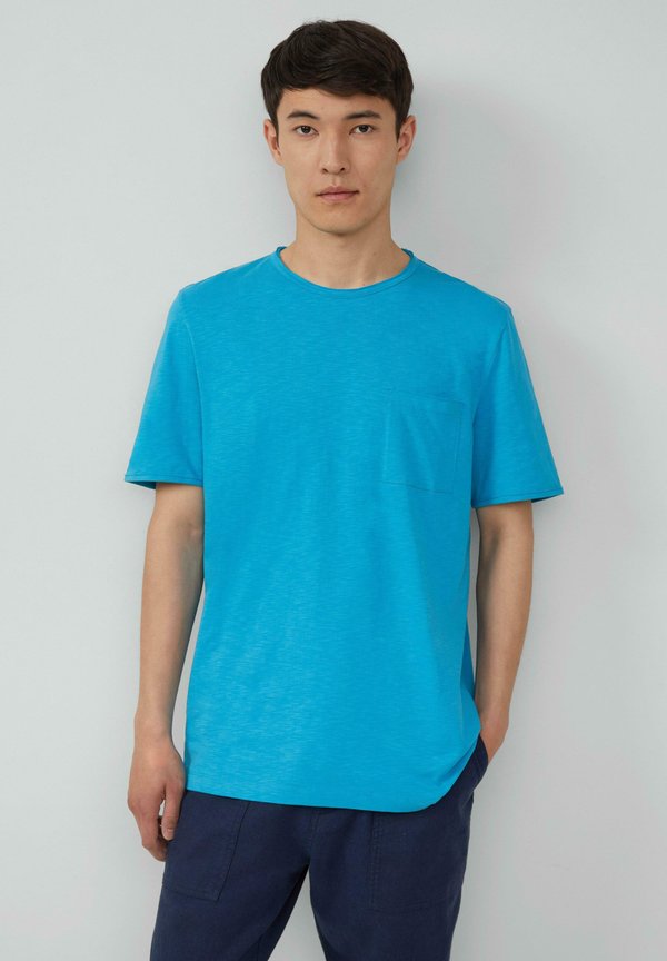 s.Oliver FLAMM UND OFFENEN KANTEN - Basic T-shirt - türkis