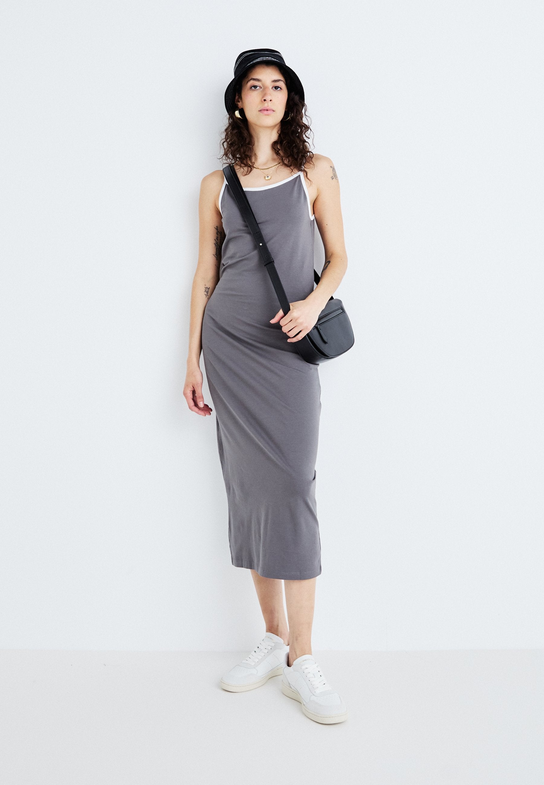 Noisy May NMKARIN SINGLET CONTRAST ANKLE DRESS