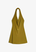 Bershka HALTER  - Jersey dress - khaki