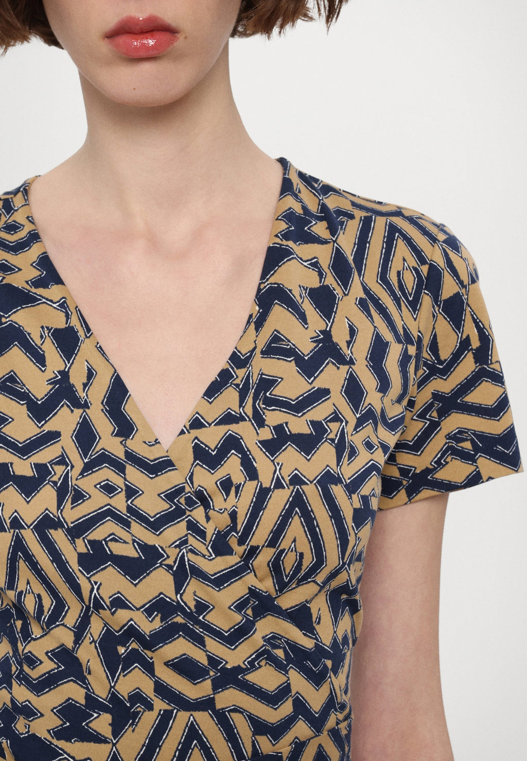 Diane von Furstenberg JULIAN SHORT SLEEVE WRAP DRESS