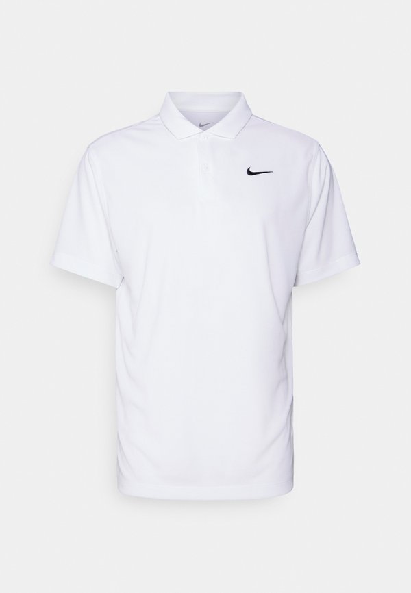 Nike Performance SOLID - Polo shirt - white/black