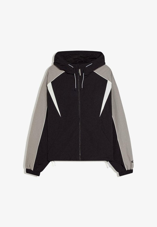 Bershka COLOR BLOCK TECHNIC - JACKET - Summer jacket - black