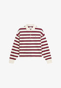 Tommy Hilfiger 1985 RELAXED FIT STRIPE LONG SLEEVE POLO SHIRT - Long sleeved top - fireworks