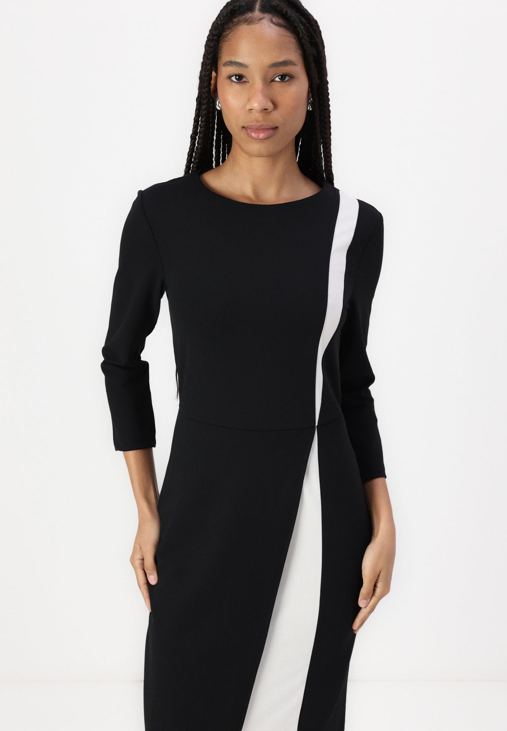 Anna Field CONTRAST OVERLAY FITTED MINI DRESS