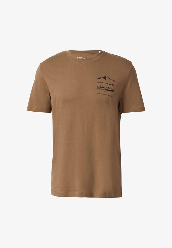 s.Oliver T-SHIRT - Print T-shirt - braun