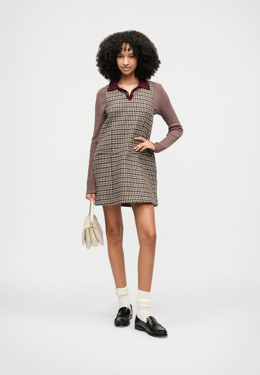 HERITAGE CHECK MINI DRESS Media 2