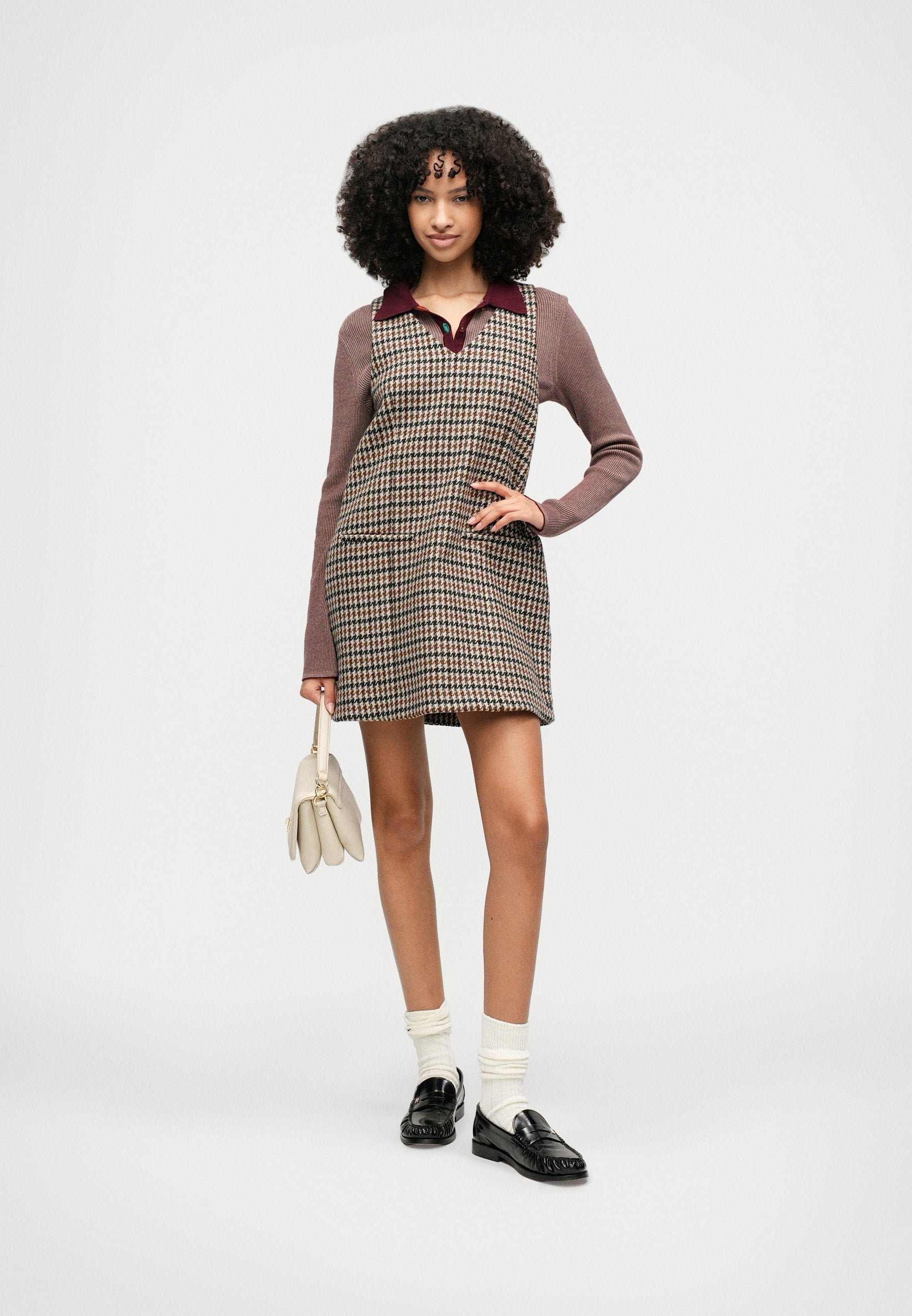 HERITAGE CHECK MINI DRESS Media 2