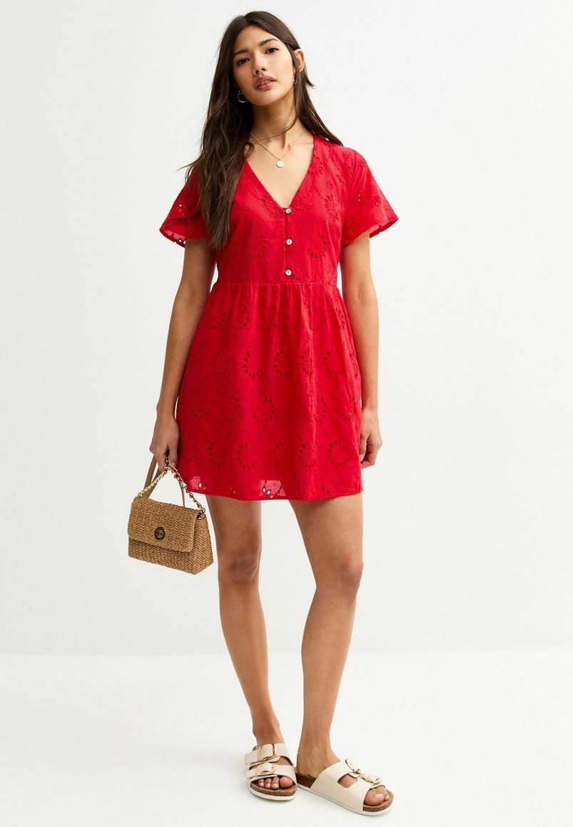 New Look BRODERIE ANGLAISE SMOCK MINI