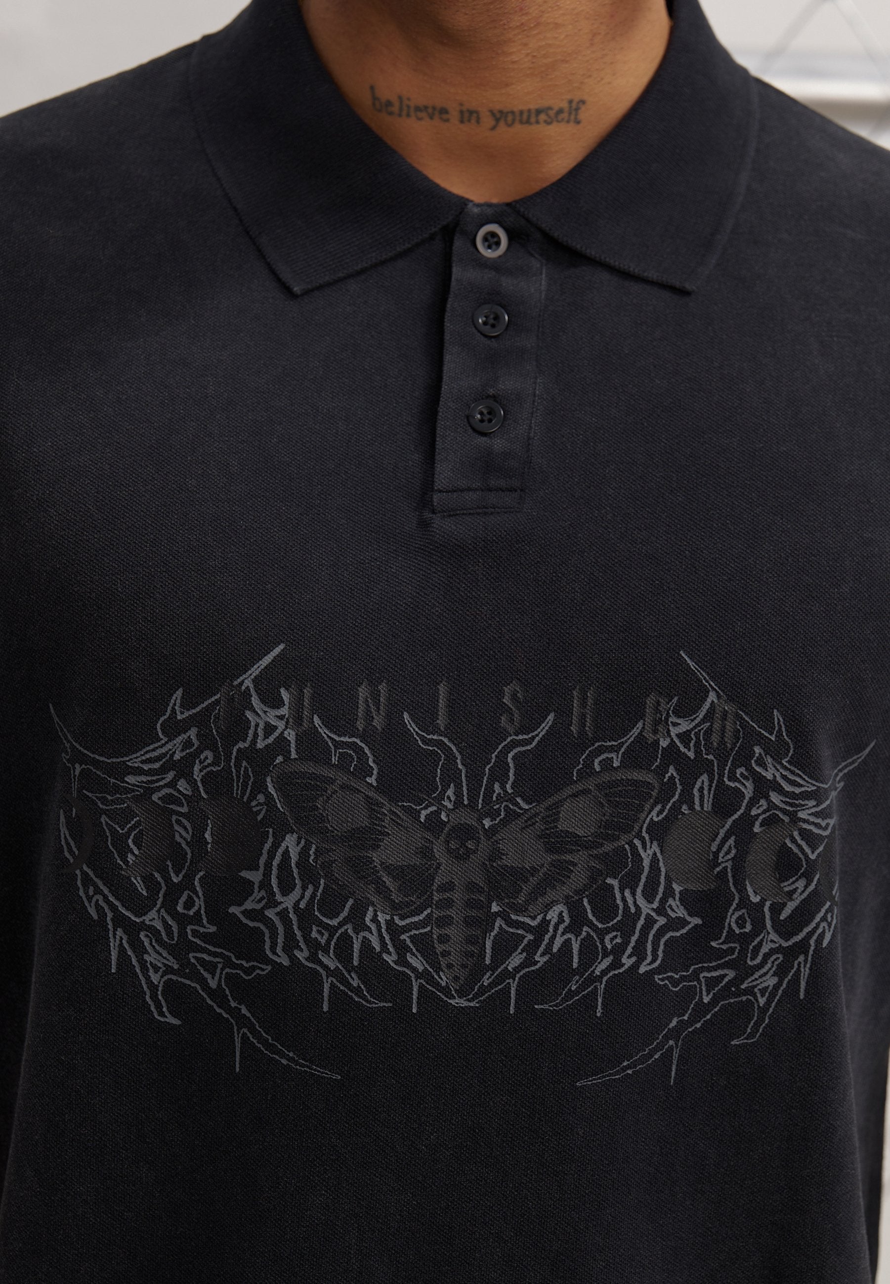 YOURTURN OVERSIZED FIT EMBRO POLO
